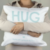 Hampers and Gifts to the UK - Send the Personalised Send a Hug By Post Cushion
